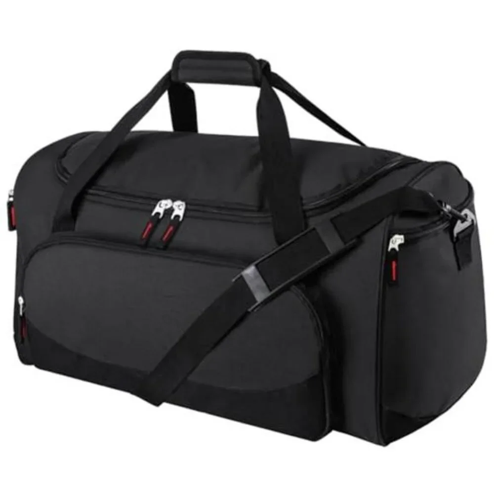 Gym Bag Men 55L Black Durable Large Duffle Bag for Travel Workout